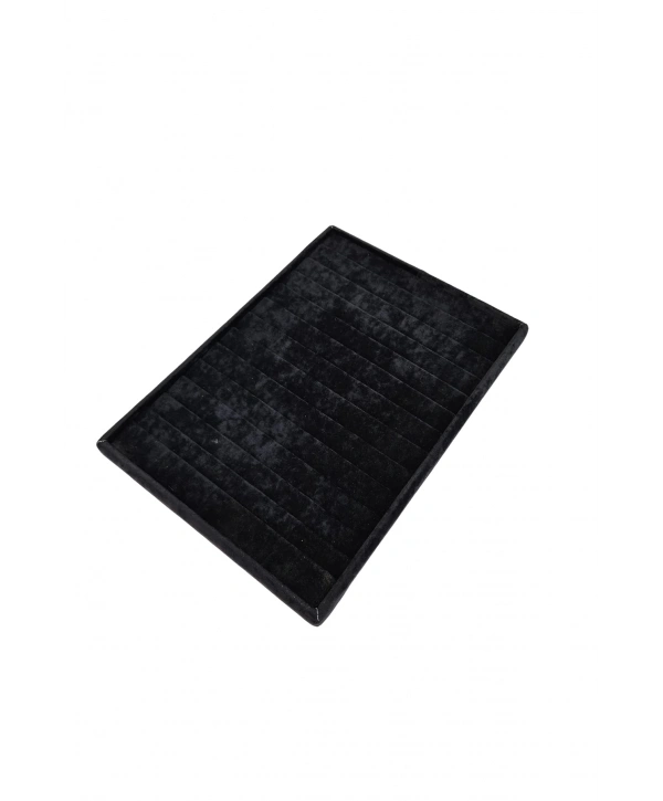 Bileklik * Künyelik Siyah Süet Tabla 14 kanallı (25x35 cm )