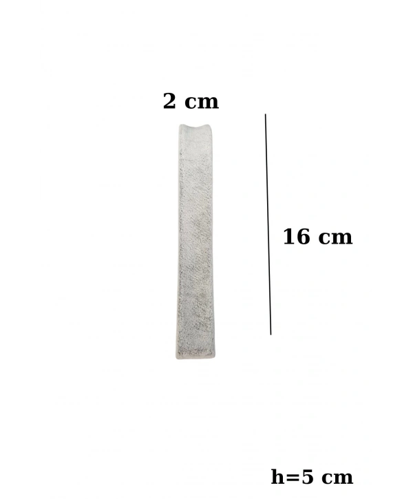 Bileklik Standı Süet Tekli Lastikli İnce Gri (2x16 cm)