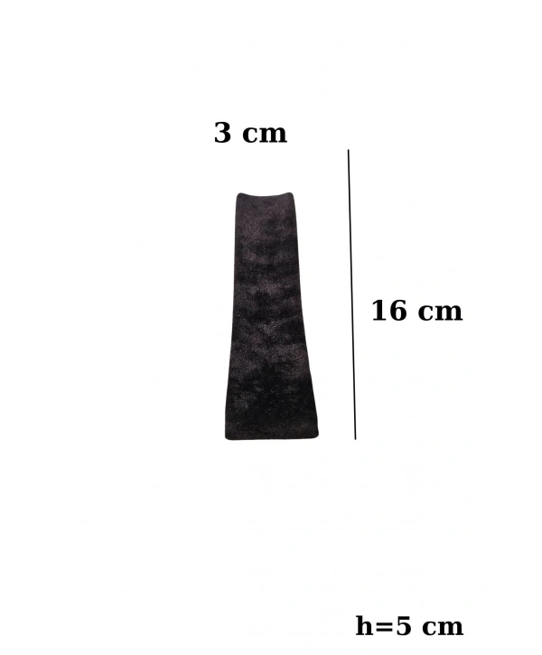 Bileklik Standı Süet Tekli Lastikli İnce Siyah (3x16 cm)