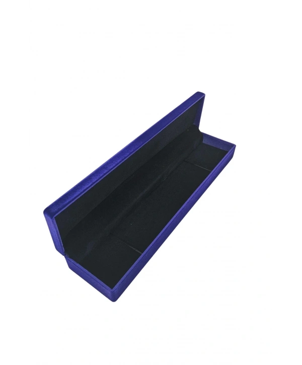 Bileklik & Tesbih Ve Kalem Kutusu Geniş Kadife (6 cm) Lacivert