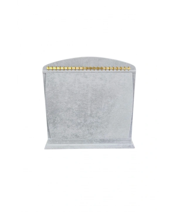 Bombeli Bileklik * Tesbih Standı (22 metal askılı) Gri (26 X26 Cm)