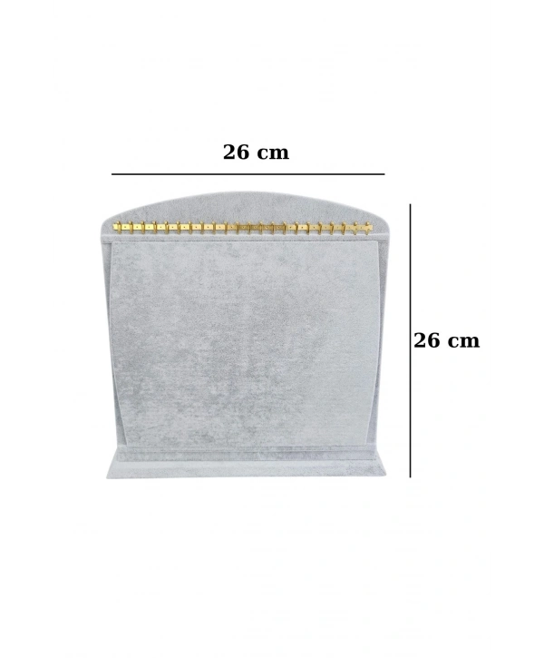 Bombeli Bileklik * Tesbih Standı (22 metal askılı) Gri (26 X26 Cm)