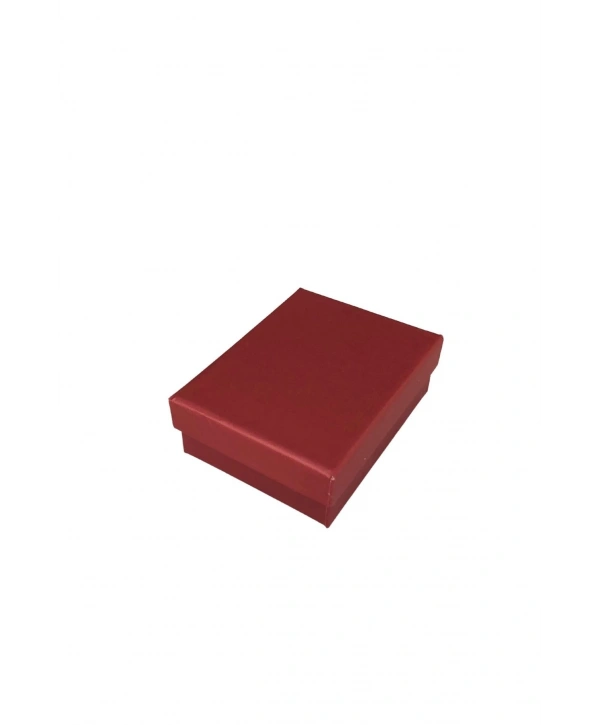 Bordo Sert Kolye& Mini Set Kutusu 24 Lü Paket( Içi Süngerli )