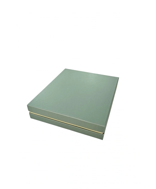 Büyük Set Kutusu Karton Yeşil (18x21 Cm) (içi Süngerli)