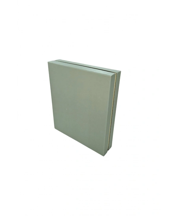 Büyük Set Kutusu Karton Yeşil (18x21 Cm) (içi Süngerli)