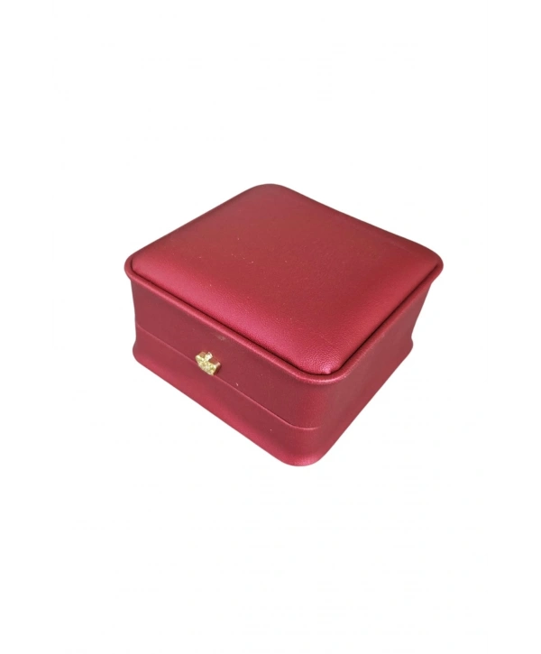 Deri Kelepçe & Bilezik Kutusu Lüks (Kırmızı)