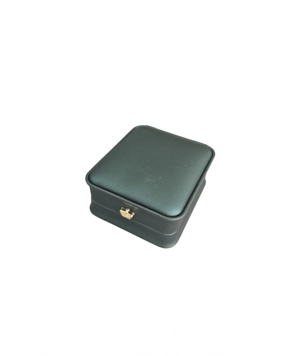 Deri Mini Boy (7X8 Cm) Kolye Kutusu Lüks (Yeşil)