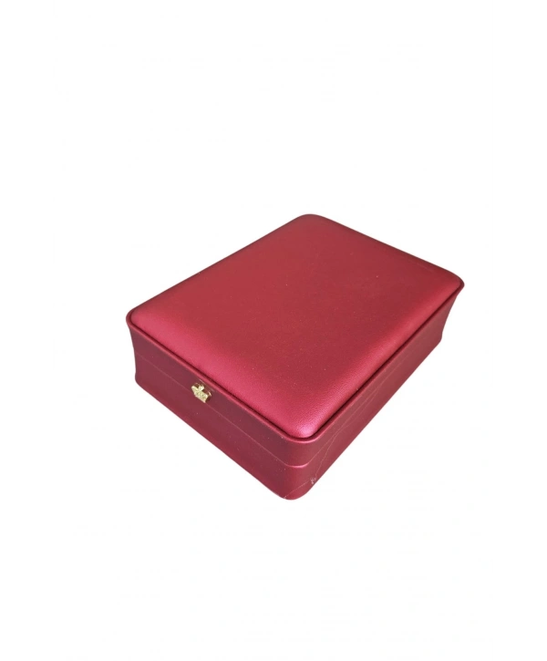 Deri Orta Boy (11X16 Cm) Mini Set Kutusu Lüks (Kırmızı)