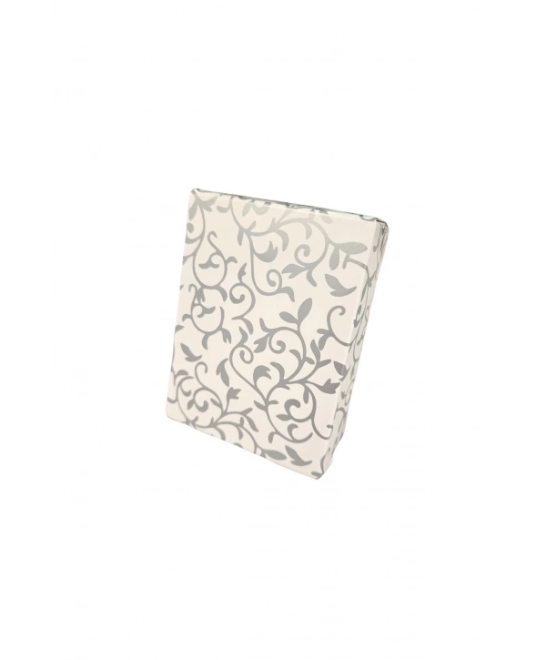 Gümüş Sarmaşık Beyaz Karton Kolye & Mini Set Kutusu24 Lü Paket (içi Süngerli)