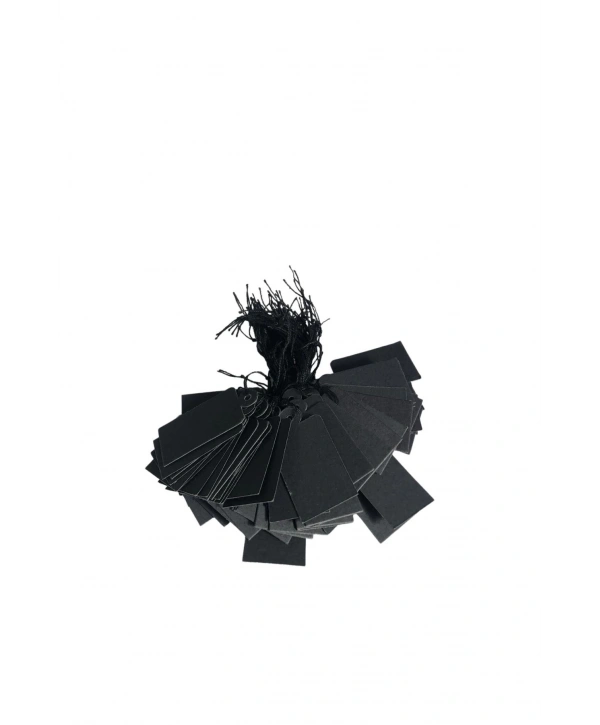 Karton ipli Siyah Fiyat Etiketi 80 li Mega (2 x 3 cm )
