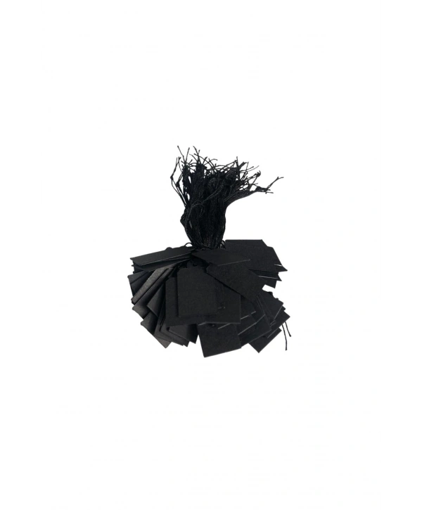 Karton ipli Siyah Fiyat Etiketi 80 li Midi (1,5 x 2 cm )