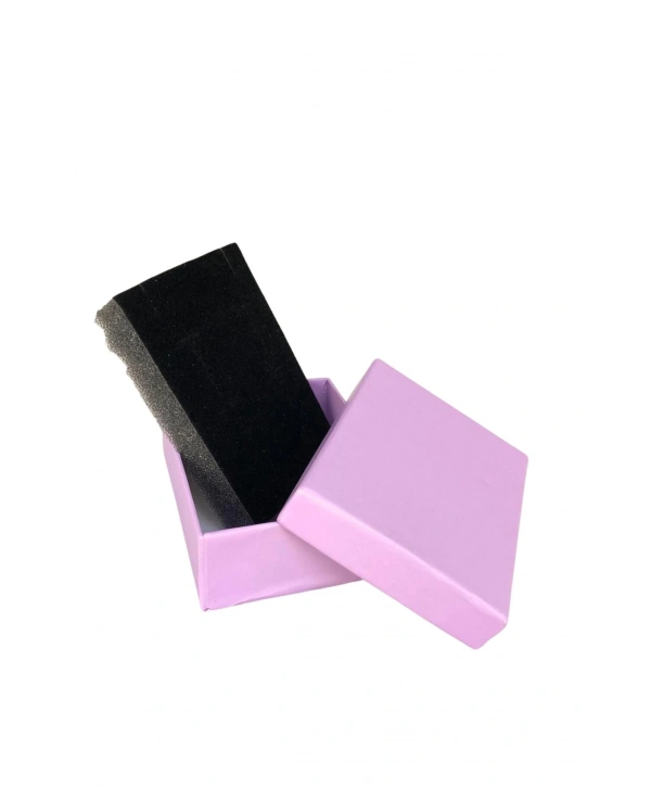 Lila Sert Kolye& Mini Set Kutusu 24 Lü Paket ( İçi Süngerli )