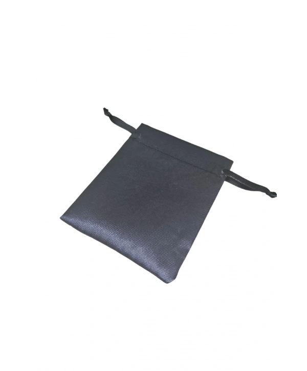 Saten & Parlak Kese Lacivert 25 Adet 9x12 cm Takı, Altın Kesesi (ipli & Büzgülü)