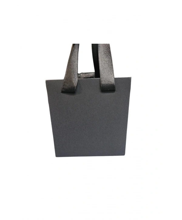 Siyah 6 Adet Çekmeceli ve Çantalı Karton Kolye&Mini set Kutusu (12x12 cm )