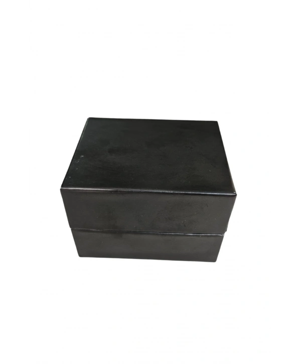 Siyah Sert Karton Saat & Kelepçe ve Bileklik Kutusu 6 li paket ( içi Yastıklı)
