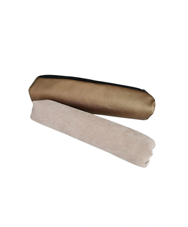 Tekli Fermuarlı Bilezik & Kelepçe Ve Saat Seyahat Rulosu Düzenleyicisi Ve Çantası (Bakır)