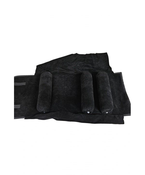 Üçlü Çıkmalı Bilezik & Kelepçe Ve Saat Seyahat Rulosu Düzenleyicisi Ve Çantası (Siyah)