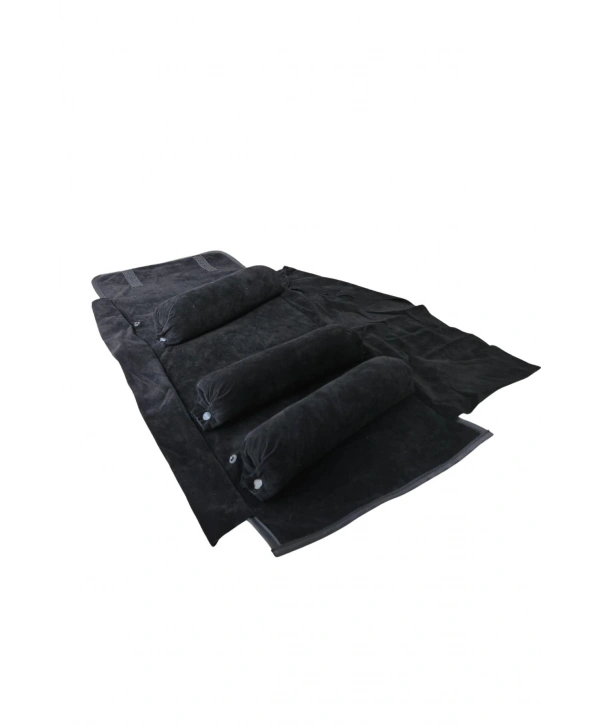 Üçlü Çıkmalı Bilezik & Kelepçe Ve Saat Seyahat Rulosu Düzenleyicisi Ve Çantası (Siyah)