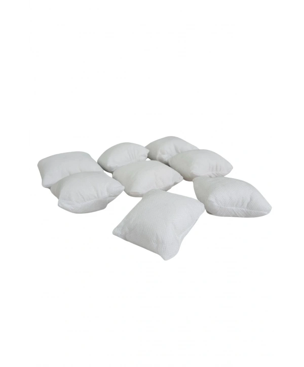 Yastık Düzenleyici (8 ADET)Tela Beyaz Bileklik & Saat Ve Kelepçe 8x8 Cm