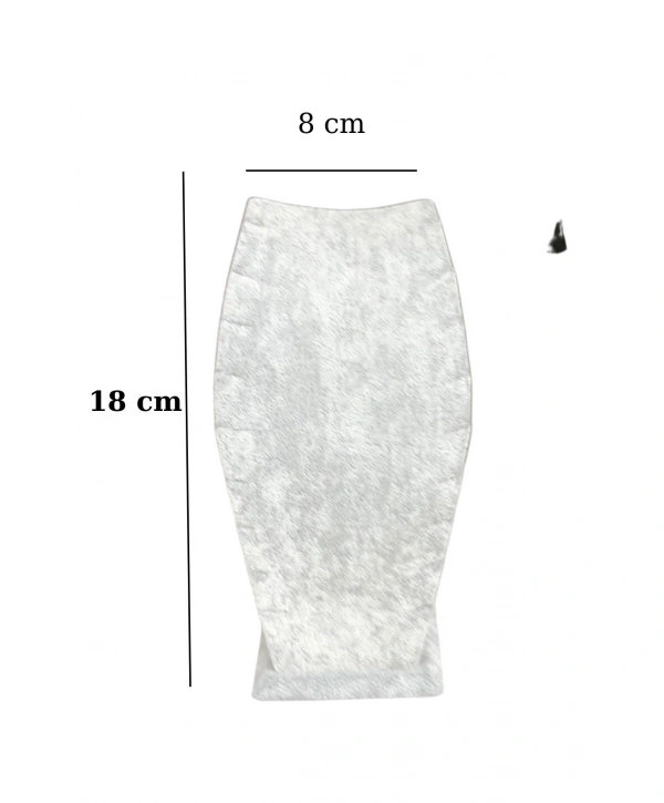 Kolye & Zincir Standı Ayaklı Gri Süet 2.boy (18 cm )