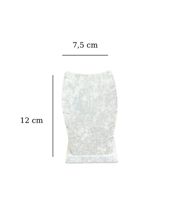 Kolye & Zincir Standı Ayaklı Gri Süet 1.boy (12 cm )