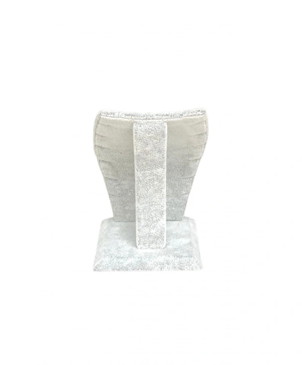 Kolye & Zincir Standı Ayaklı Gri Süet 1.boy (12 cm )