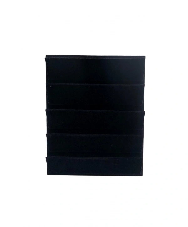 Küpelik Ayaklı Siyah Süet Stand, Tabla Ve Düzenleyici (25 Çift) 16X20 Cm