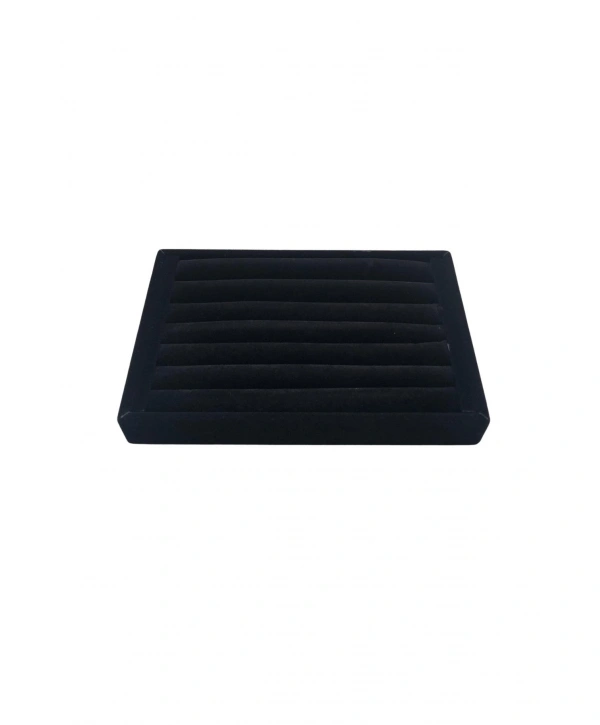 Bilezik & Bileklik & Kelepçe Siyah Süet Standı-Tablası Ve Düzenleyici 14x22 cm