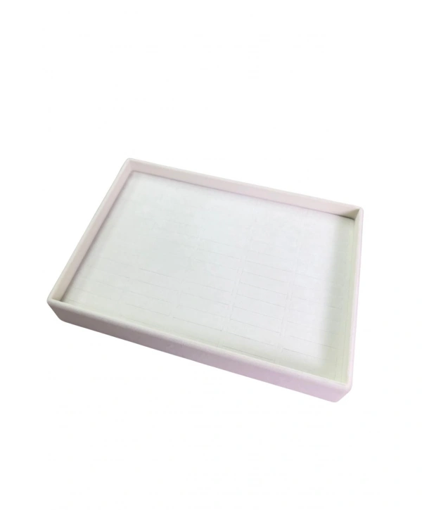 Bilezik & Bileklik & Kelepçe Standı-tablası 70 li  Batırmalı Krem süet 25x35