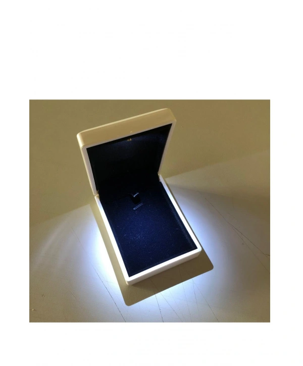 Işıklı Kolye Kutusu Beyaz