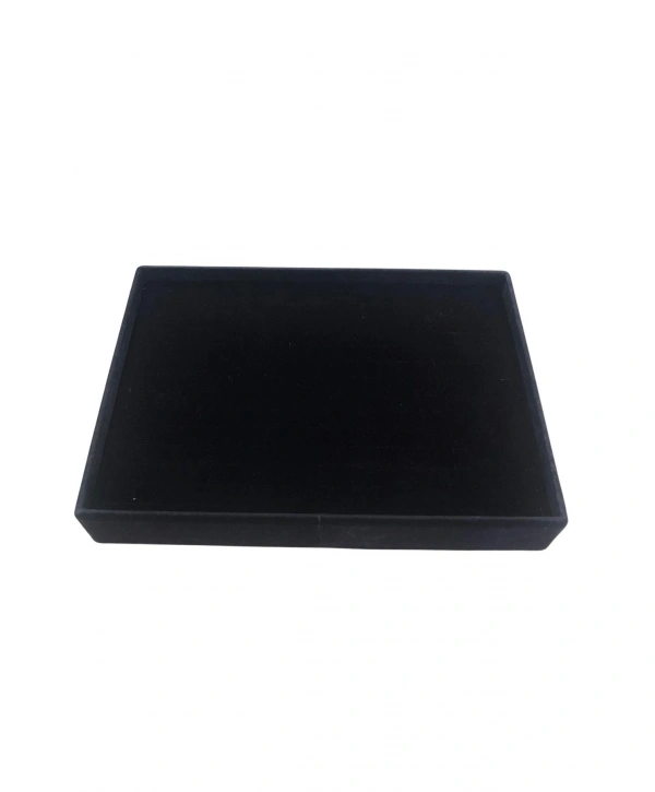 Bilezik & Bileklik & Kelepçe Standı-tablası 70 li  batırmalı Siyah süet 25x35