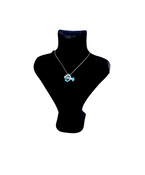 Kuğu Kolye & Gerdanlık Sergileme Mankeni Siyah Süet 23 Cm 1.boy