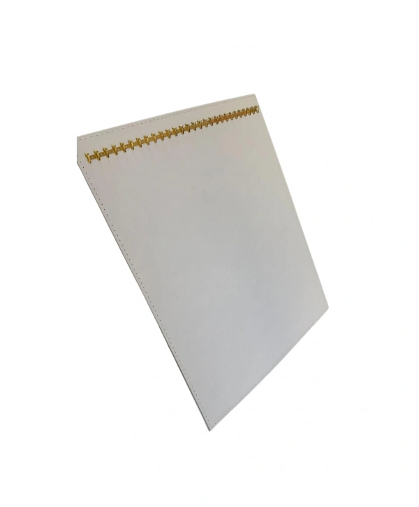 Ayaklı Kolye Zincir & Kolye Standı (28 Lİ)Beyaz deri (32x40 cm)