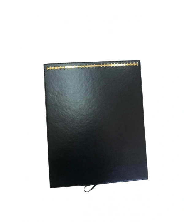 Ayaklı Kolye Zincir & Kolye Standı (28 Lİ)Siyah deri (32x40 cm)