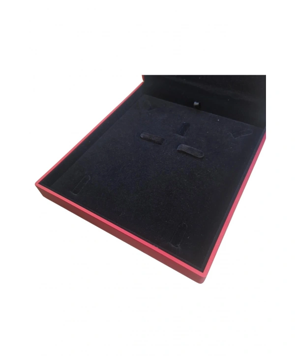 Işıklı Büyük Set Kutusu Kırmızı 19x22 Cm