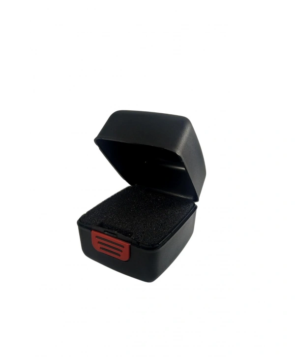 Siyah Sert Plastik Saat Kutusu 6 li paket ( içi süngerli )