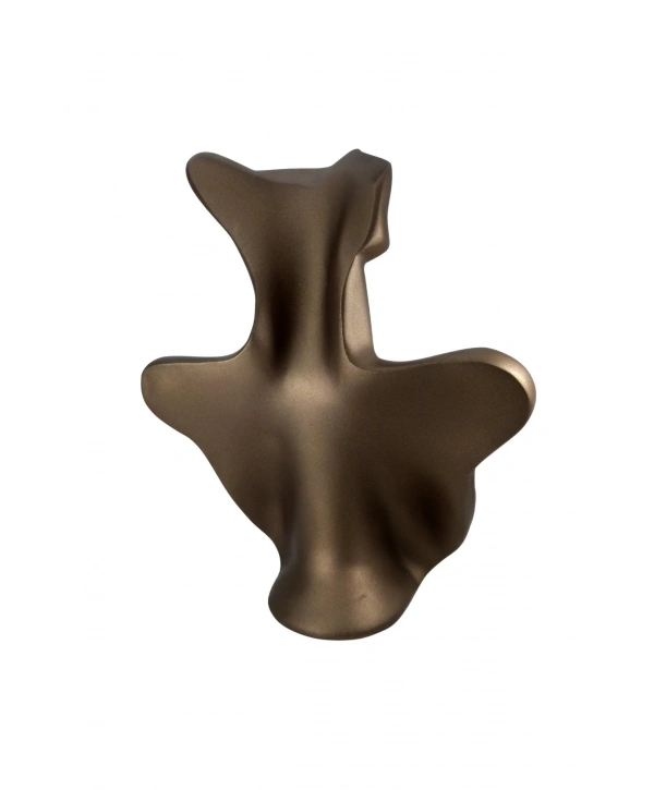 Polyester Kolye&Gerdanlık ve Küpelik Vücut Sergileme Mankeni 32 cm  KAHVE