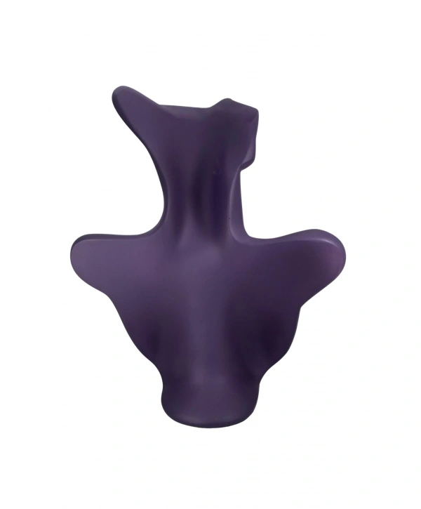 Polyester Kolye&Gerdanlık ve Küpelik Vücut Sergileme Mankeni 32 cm  MOR