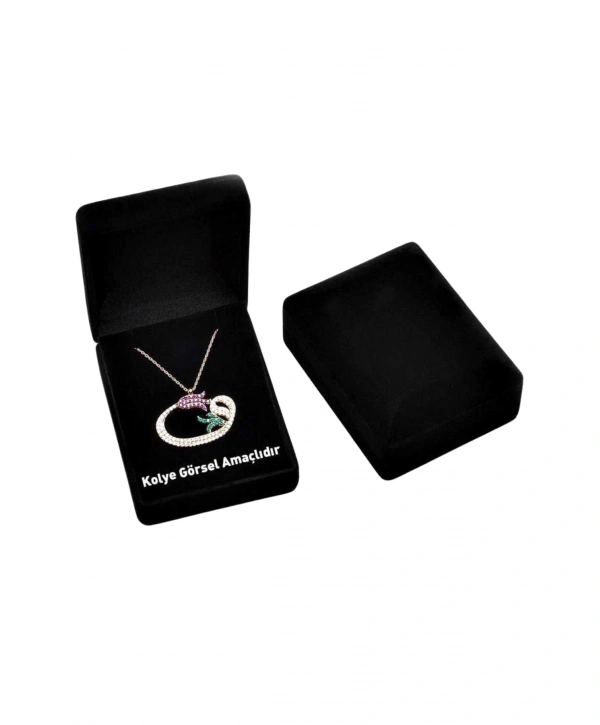 Kolye Kutusu Kadife Siyah