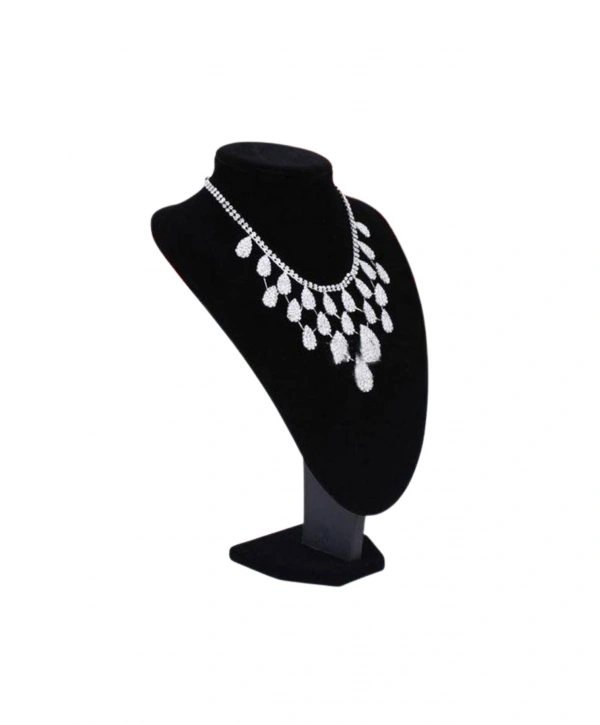 Kolye & Gerdanlık Sergileme Mankeni Siyah Süet 29 Cm 2.boy