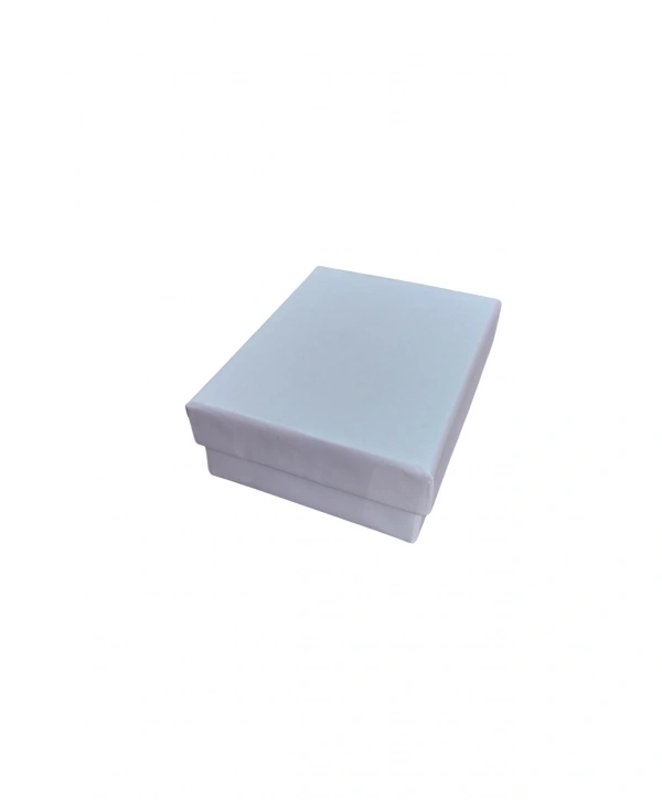 Beyaz Sert Kolye& Mini Set Kutusu  24 Lü Paket( İçi Süngerli )