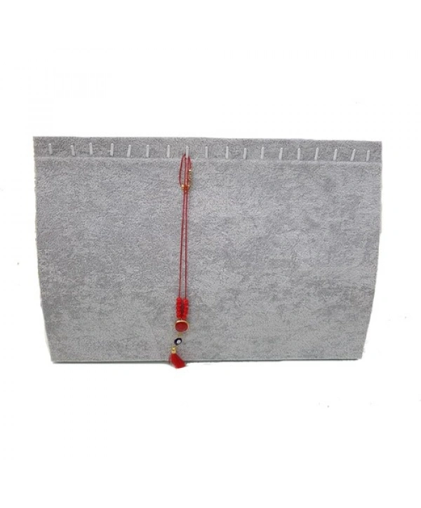 Ayaklı Kolye Zincir & Kolye  standı (19 lu) Gri Süet