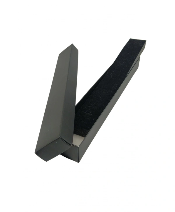 Siyah Karton Bileklik& Tesbih Kutusu 20 Li Paket (İçi Süngerli)