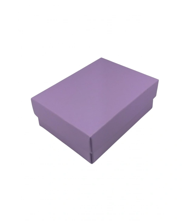 Lila Karton Kolye & Mini Set Kutusu 24 Lü Paket (İçi Süngerli)