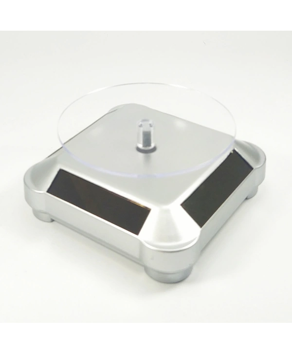 Solar 360 Derece Döner Ürün Standı Gümüş