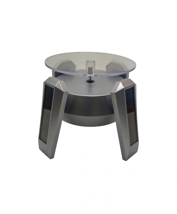 Solar Ayaklı 360 Derece Döner Ürün Standı Gümüş