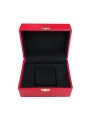 Tekli Basmalı Kilitli Lüx Deri Saat Kutusu (Dış kutulu)(Kırmızı)