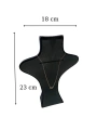 Kuğu Kolye & Gerdanlık Sergileme Mankeni Siyah Süet 23 Cm 1.boy