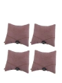 Süet (4 Adet) Pembe Bileklik & Saat Ve Kelepçe Yastığı 8X8 Cm
