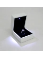 Işıklı Yüzük & Alyans Kutusu Beyaz